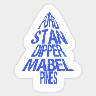 Pines Family Tree Sticker
